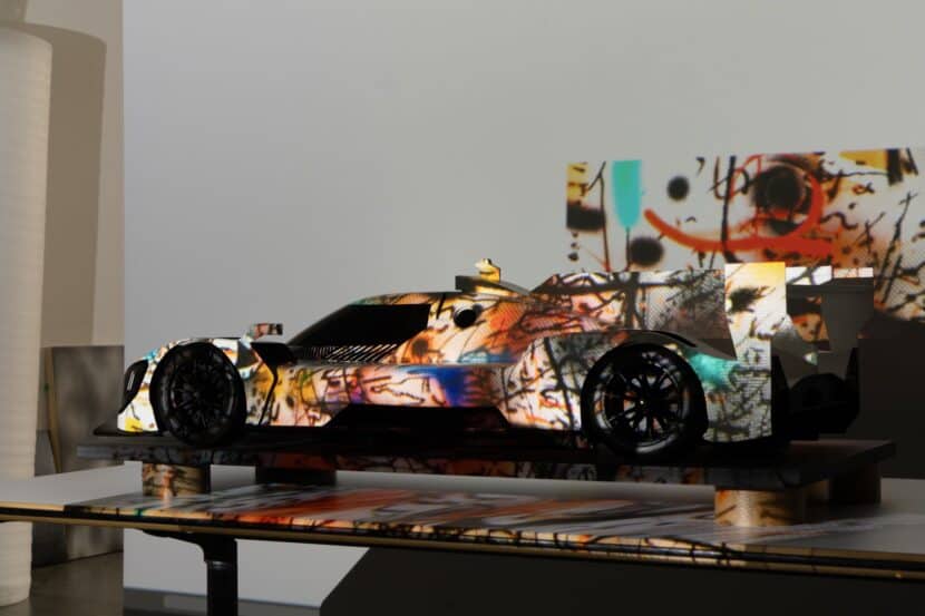 BMW M Hybrid V8 Art Car miniature model during design phase