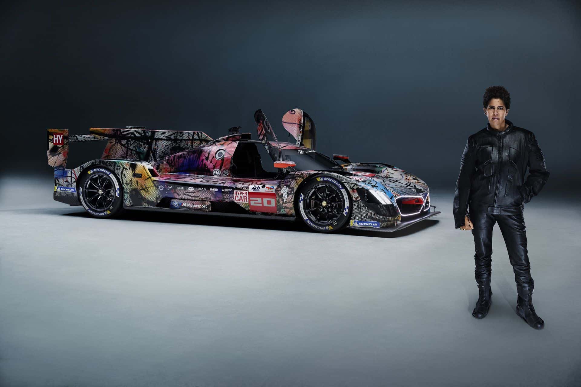 Julie Mehretu’s BMW M Hybrid V8 Art Car launch
