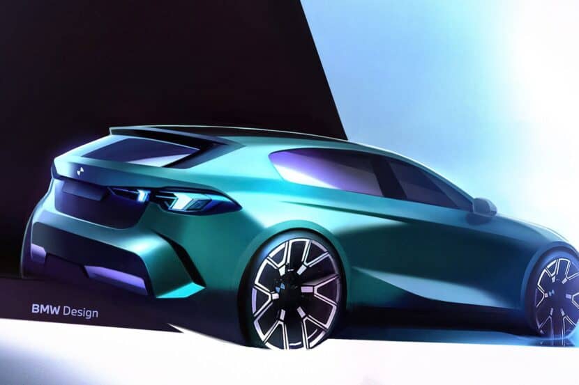 2025 BMW 1 Series Design Sketches Show 3-Door Hatch