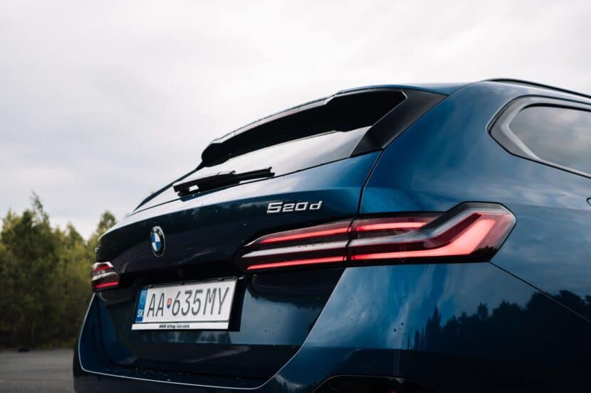 The taillights of the BMW 520d Touring