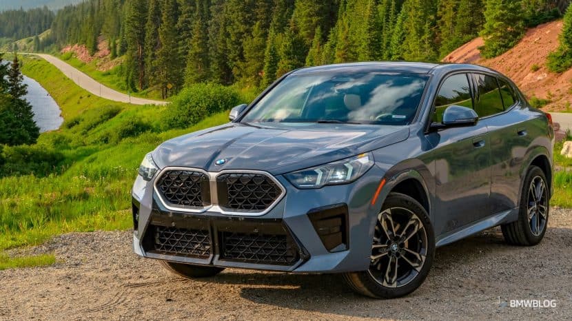 2024-bmw-x2-xdrive28i-review-10 BMW X2 in Dravit Grey on mountain roads