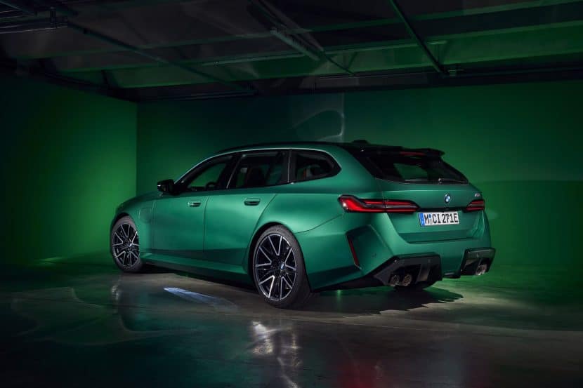 BMW M5 Wagon Gets Wild Spec With Green Paint, Orange Interior