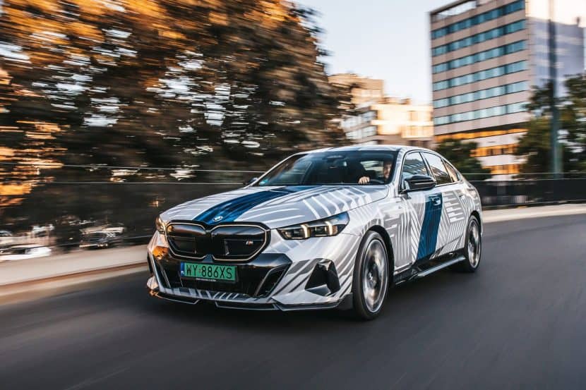 BMW i5 M60 Stands Out With M Performance Parts, Custom Wrap
