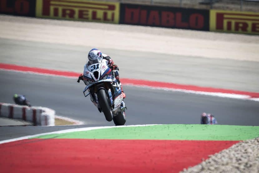 BMW M 1000 RR racing at Portimao