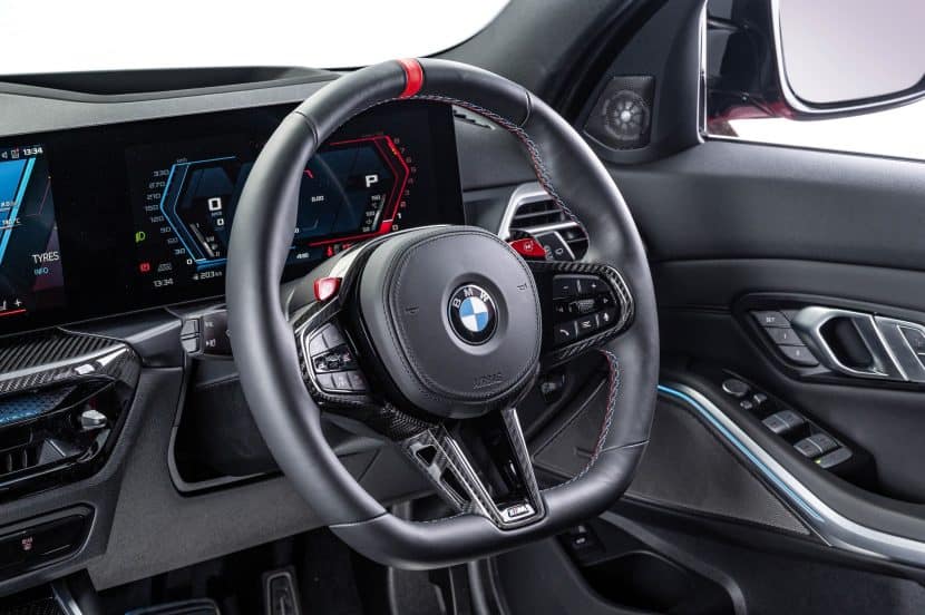 2025 BMW M3 wheel and screen