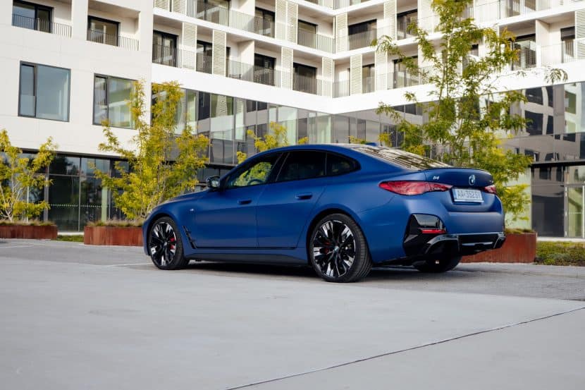 2025 BMW i4 rear three-quarters