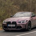 2026 BMW M4 Competition Convertible front view — subject of limited battery cable recall