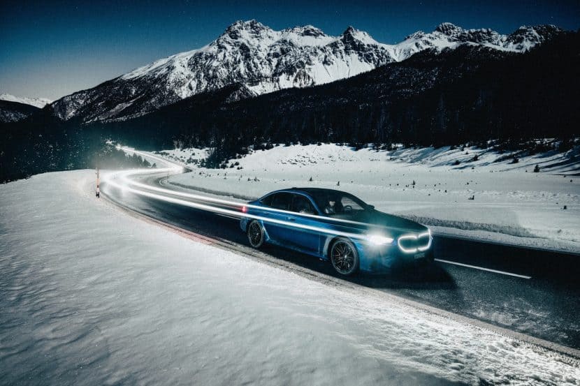 2025 BMW M5 Sedan Plays In The Snow