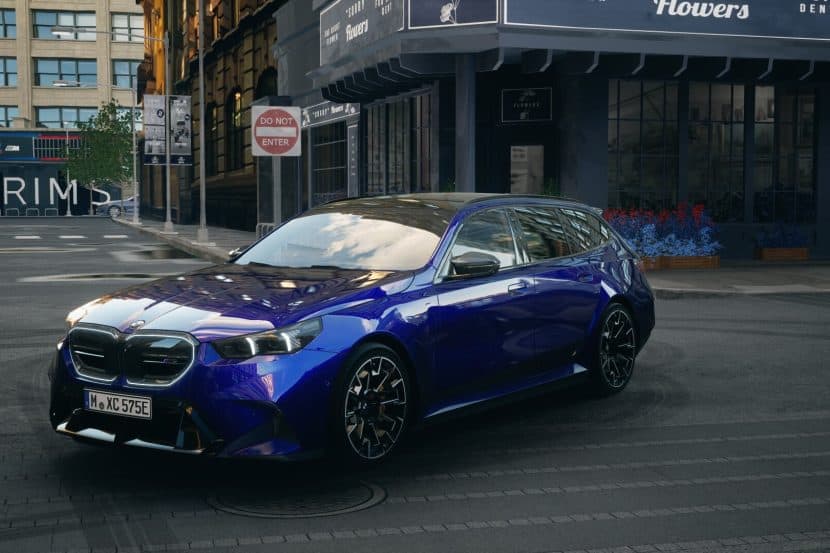 New M5 Touring San Marino Blue Picked Up From The BMW Welt