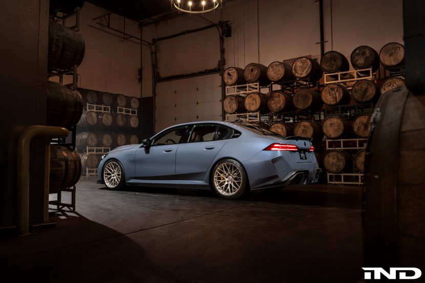 2025 BMW M5 Lowered On HRE Wheels Has Great Stance