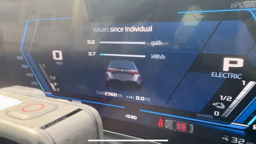 BMW M5 Electric Range