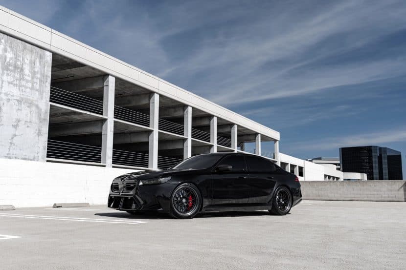 Sinister BMW M5 G90 Rides Low On HRE Wheels