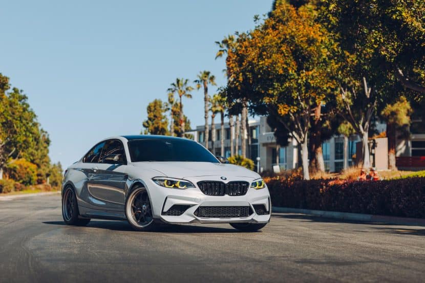 Hockenheim Silver BMW M2 Competition Gets HRE Wheels and Full Carbon Upgrade