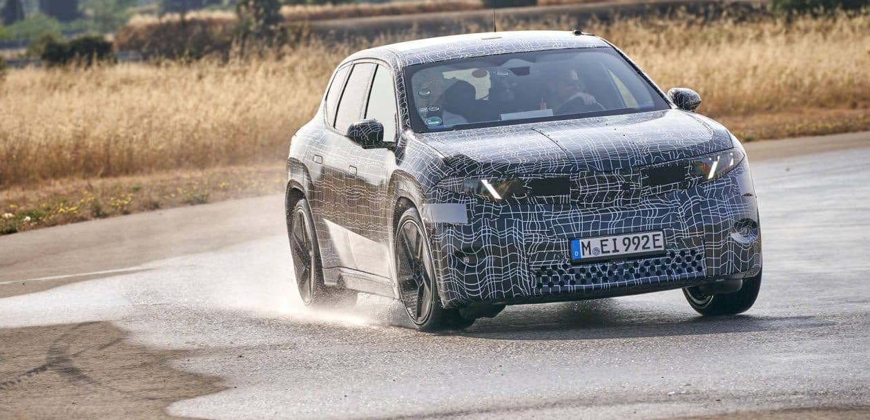2026 BMW IX3 NA5 testing on the race track