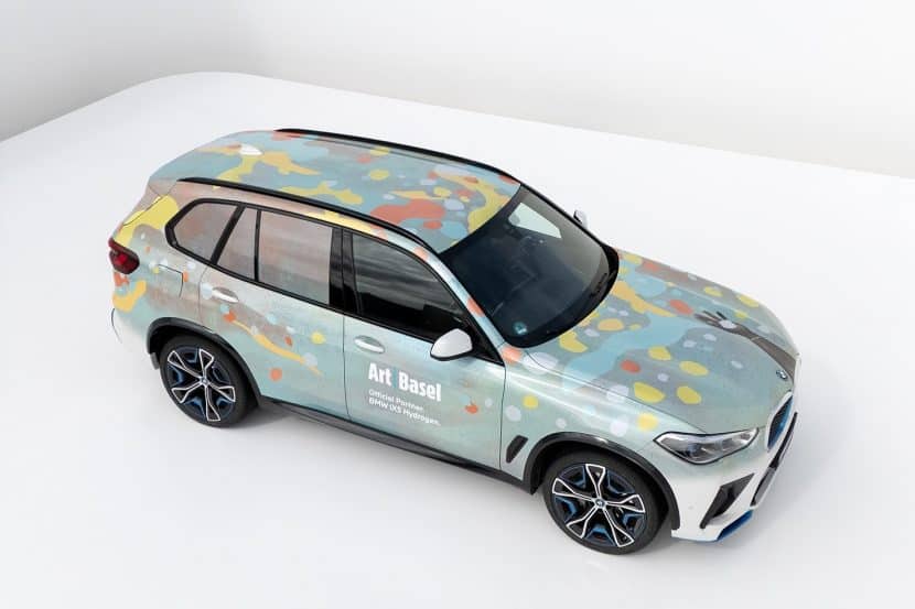 BMW iX5 Hydrogen Gets A Custom Wrap For Art Basel