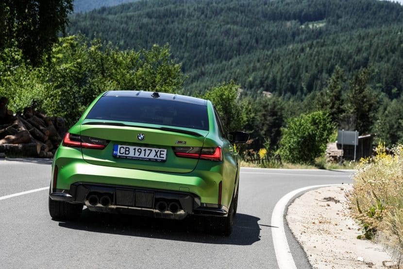 2025 BMW M3 on back roads