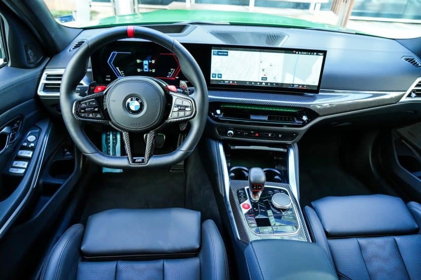 2025 BMW M3 interior design and steering wheel