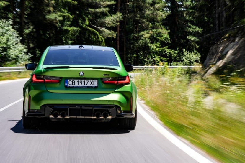 2025 BMW M3 FROZEN TAMPA BAY GREEN rear end