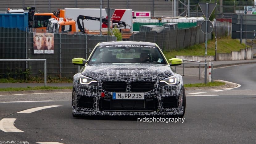 BMW M2 G87 TRACK PACKAGE 09 BMW M2 G87 TRACK PACKAGE front-end showing carbon fiber splitter