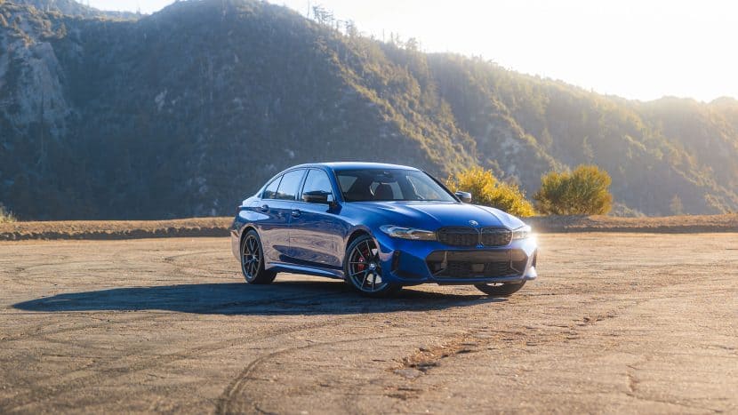 2025 BMW M340i in parked on scenic canyon road