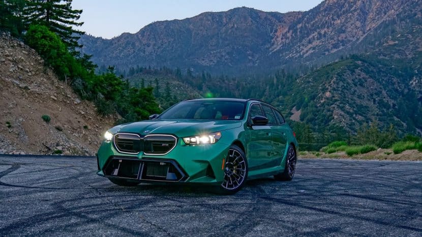 2025 BMW M5 TOURING REVIEW 09 2025 BMW M5 Touring on canyon road during review drive