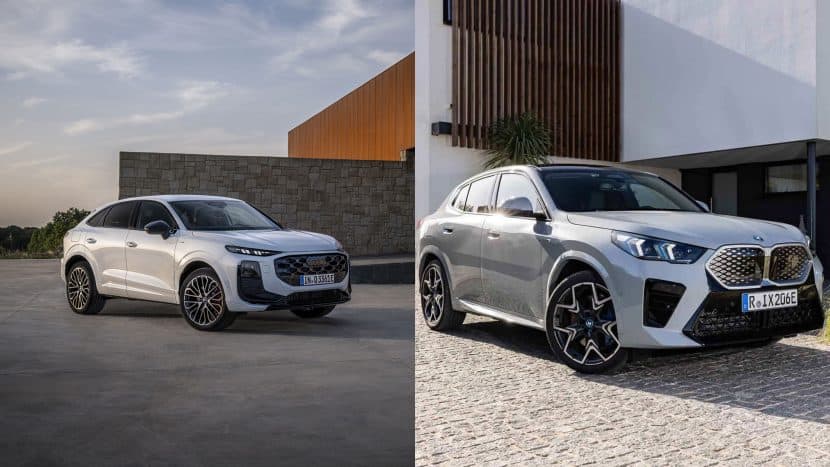 2025 BMW X2 VS AUDI Q3 THREE QUARTER VIEW 2025 BMW X2 VS AUDI Q3 THREE QUARTER VIEW