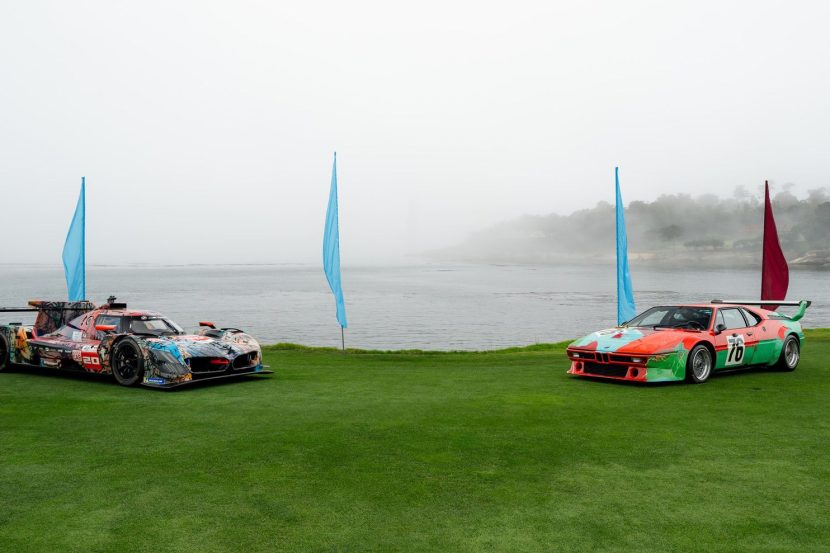 BMW Art Cars at Pebble Beach Concours: Andy Warhol M1 Meets Julie Mehretu M Hybrid V8