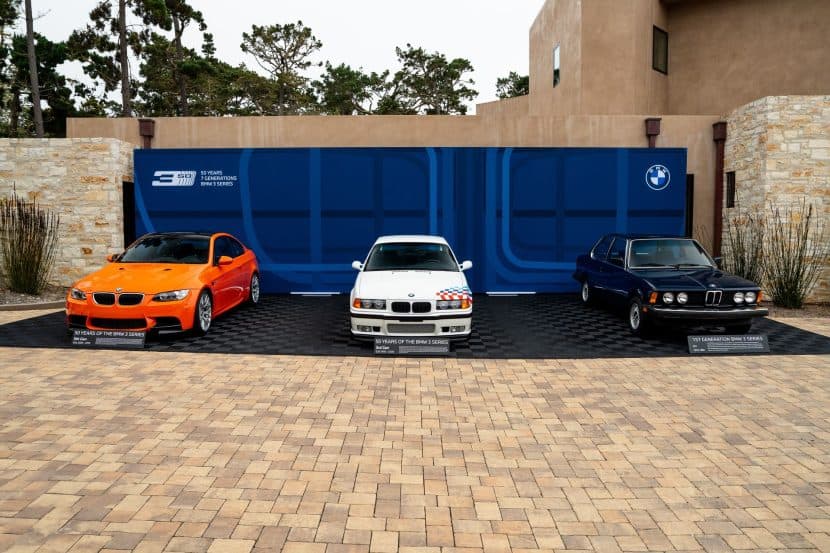 BMW Celebrates 50 Years of the 3 Series at Pebble Beach with Iconic M3 Models