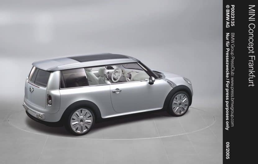 MINI CONCEPT FRANKFURT rear three quarter view