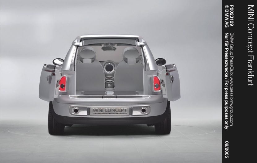 MINI CONCEPT FRANKFURT doors opening like on the Clubman