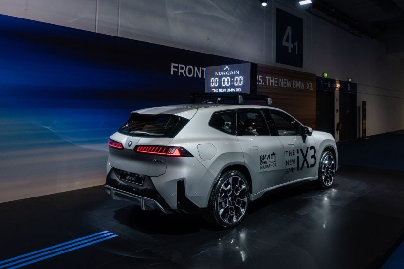 2026 BMW IX3 with a BERLIN MARATHON livery