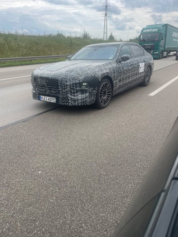 2027 BMW 7 SERIES LCI PROTOTYPE showing new front-end design