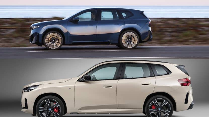 BMW X3 VS BMW IX3 SIDE VIEW BMW X3 VS BMW IX3 SIDE VIEW