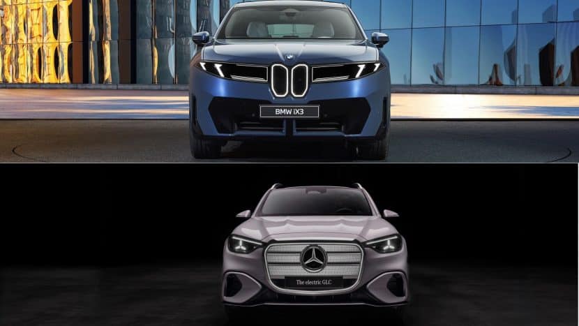 Mercedes-Benz GLC vs BMW iX3 FRONT-END