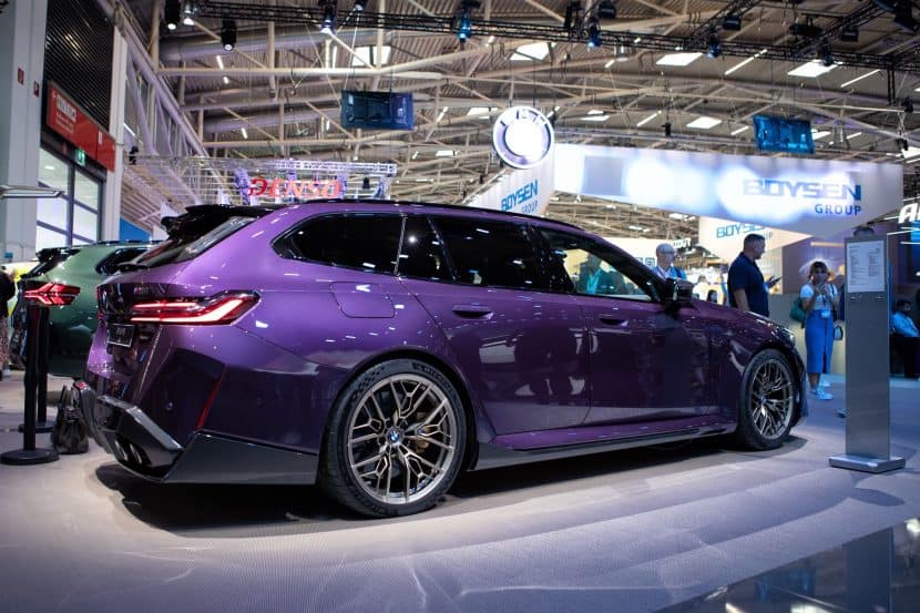 Daytona Violet BMW M5 Touring Stuns at IAA Munich With Carbon Kit and Gold Wheels