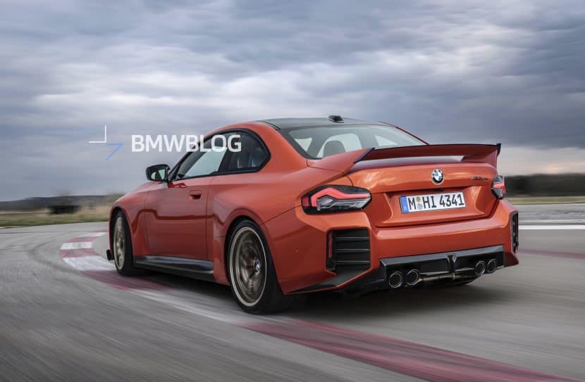 BMW M2 CSL G87 REAR END with a massive spoiler
