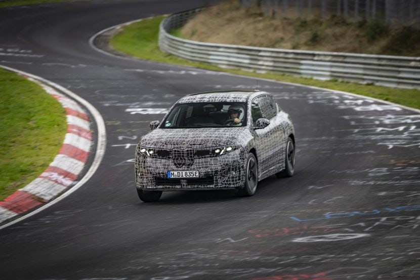 BMW IX3 LONG WHEELBASE CHINA testing on the Nurburgring