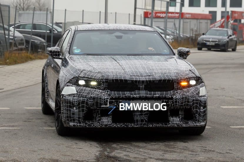 2028 BMW M5 Spied With A Neue Klasse Face At The Nurburgring