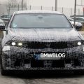 2027 BMW M5 facelift prototype with smaller kidney grilles and revised headlights