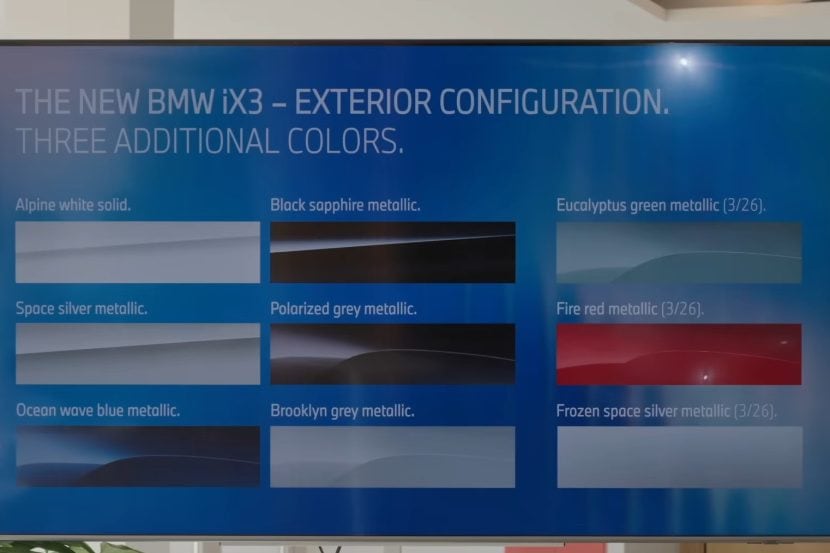 BMW Tells Us When The iX3 Will Get These Three New Colors