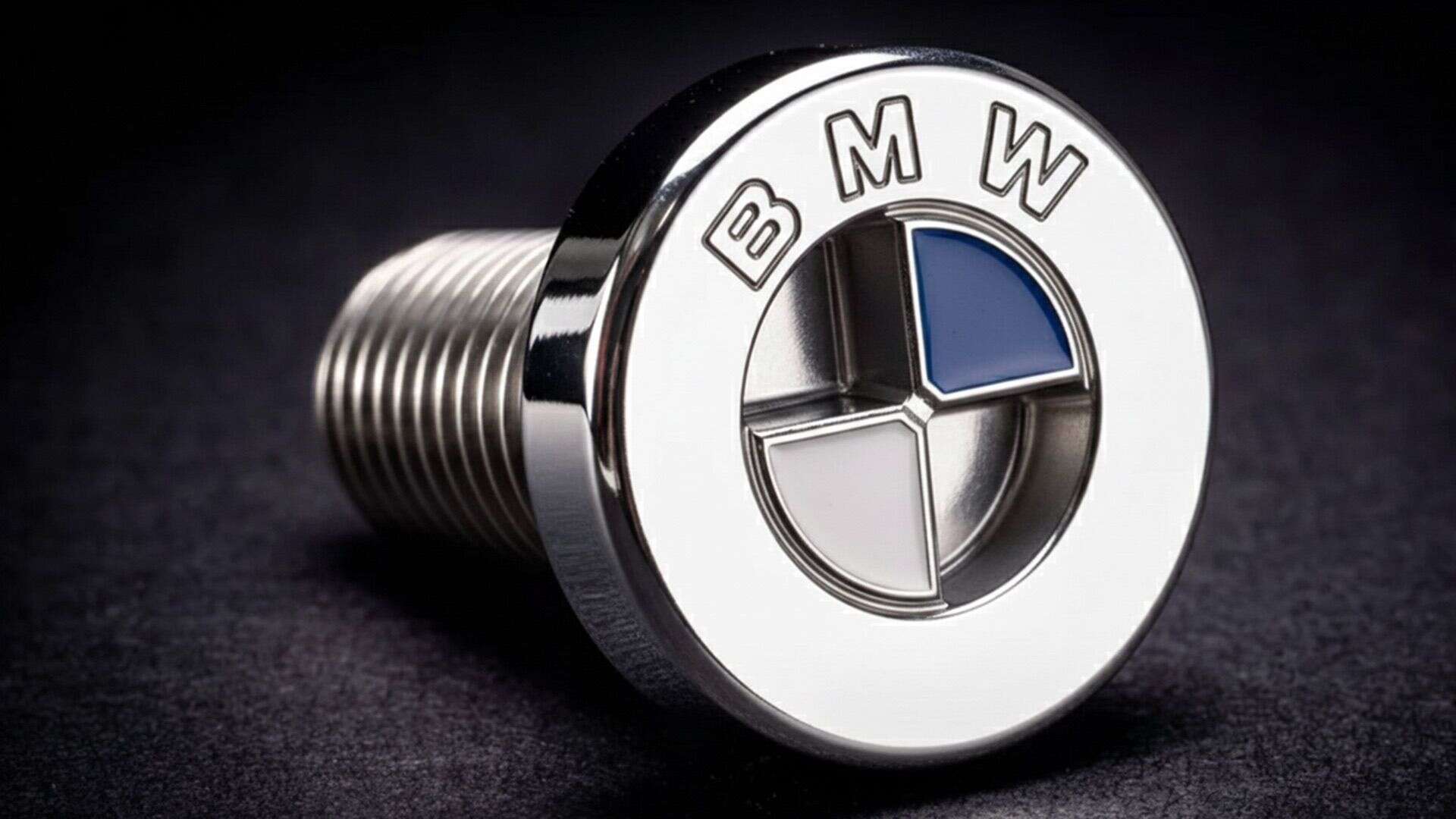 BMW roundel logo referenced in patented screw head design