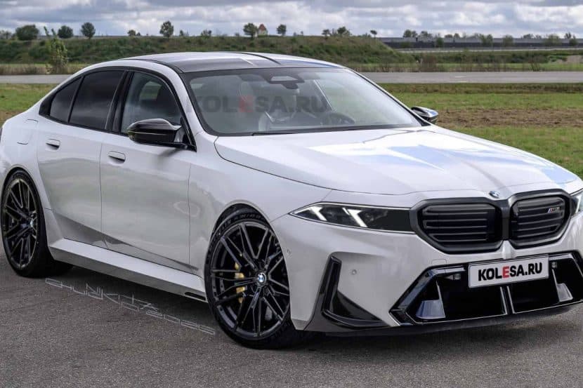 2028 BMW M5 Rendered Without The Neue Klasse Grille