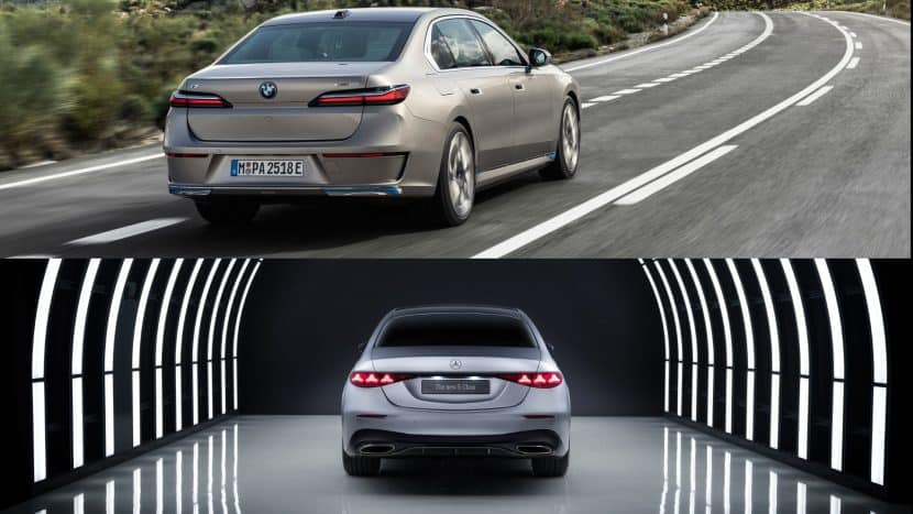 26 MERCEDES S CLASS VS 7ER REAR