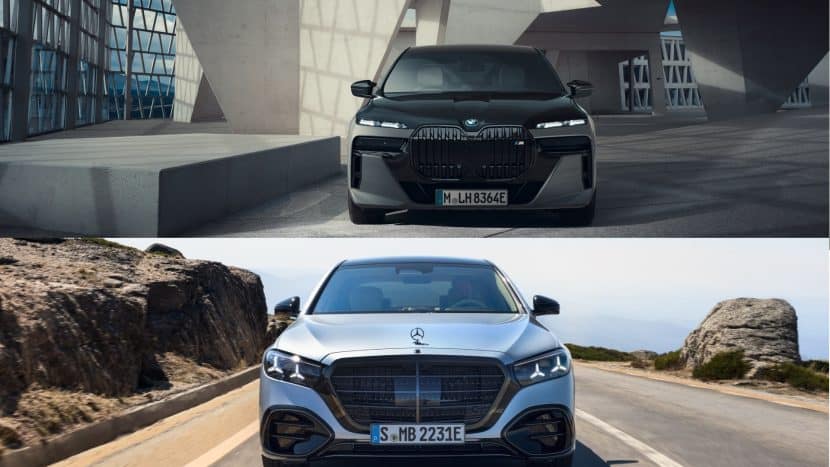 7ER VS 27 MERCEDES S CLASS FRONT