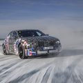 BMW M3 prototype in motion on snow