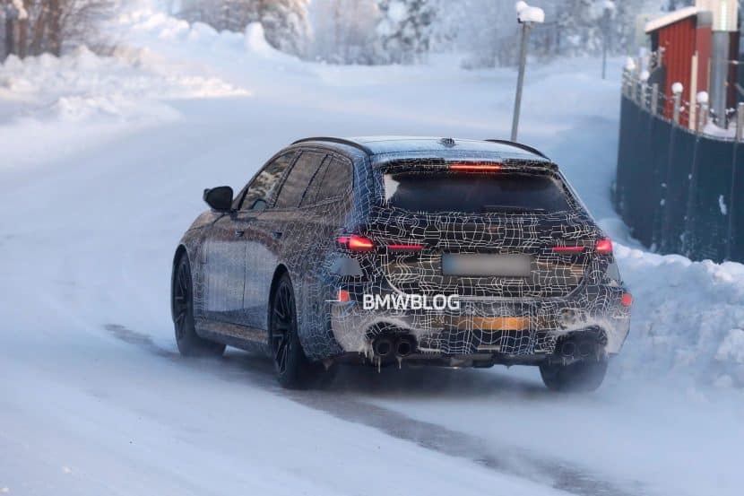 2027 BMW M5 TOURING SPY PHOTOS WINTER 09