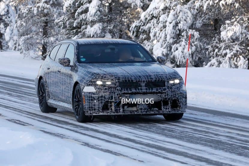 2028 BMW M5 Touring Facelift Spied Without M Mirrors