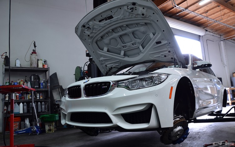Alpine White BMW F80 M3 Gets Low And Wide