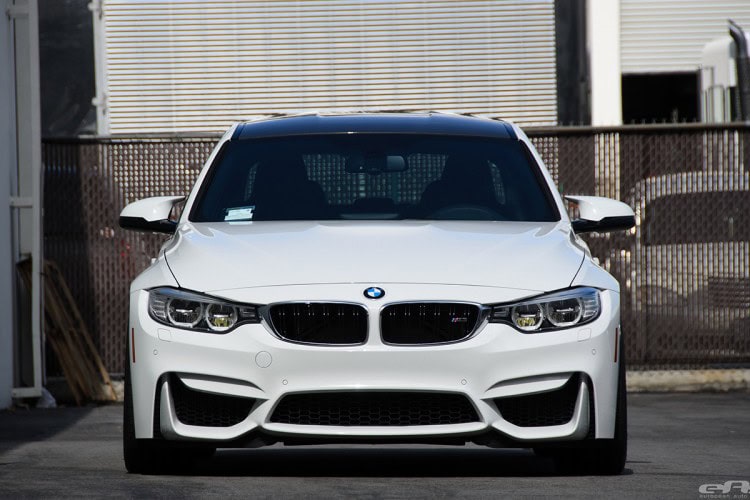 Alpine White BMW F80 M3 Gets Low And Wide