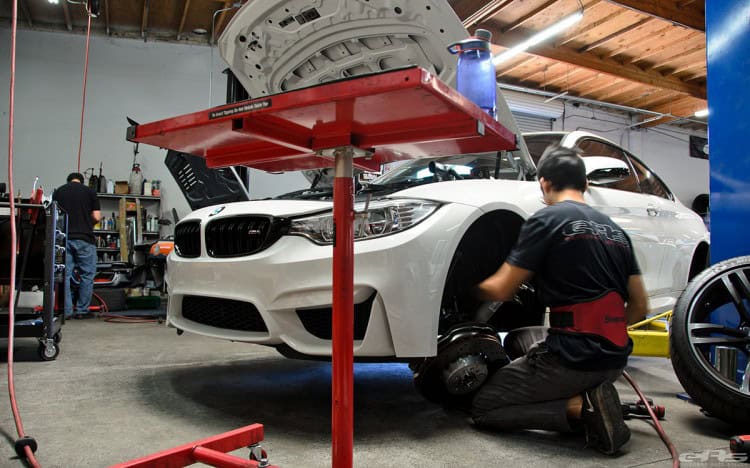 Alpine White BMW F82 M4 In For Some Mods At EAS